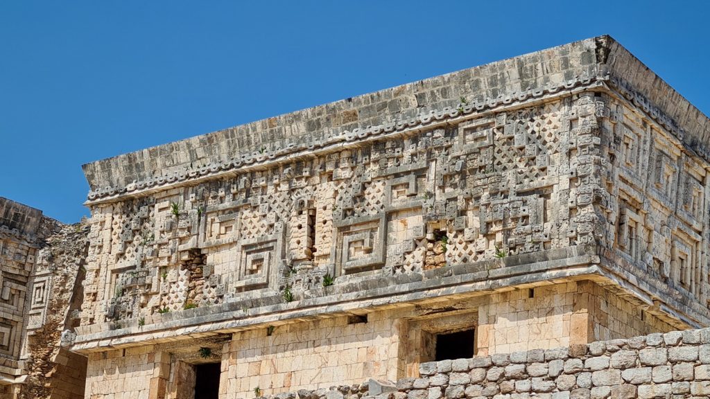 Amazing carved details on The Governor’s House, Uxmal.