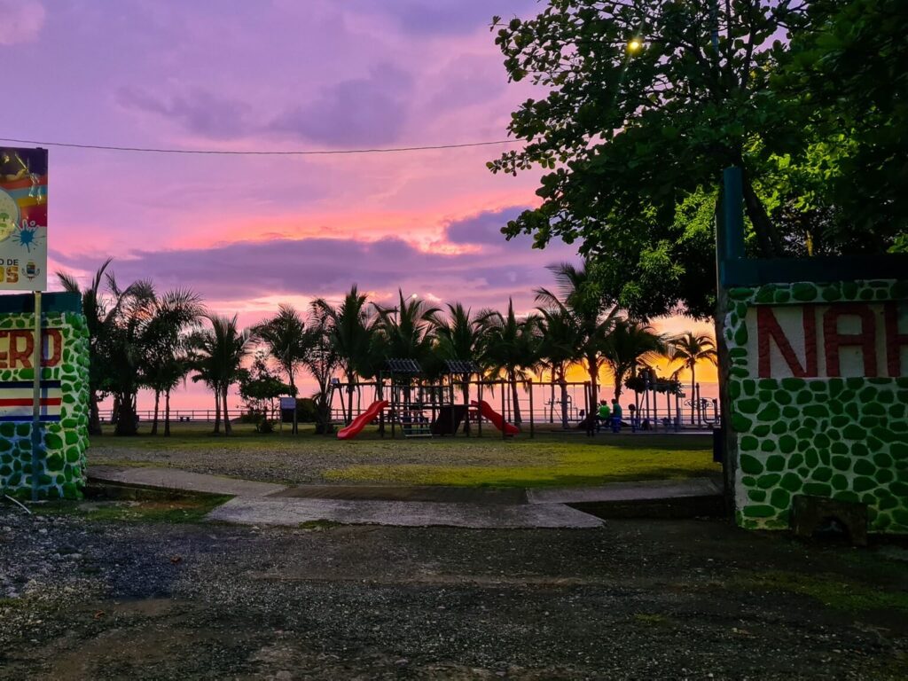 A play area within the boundaries of a free campsite in Costa Rica.