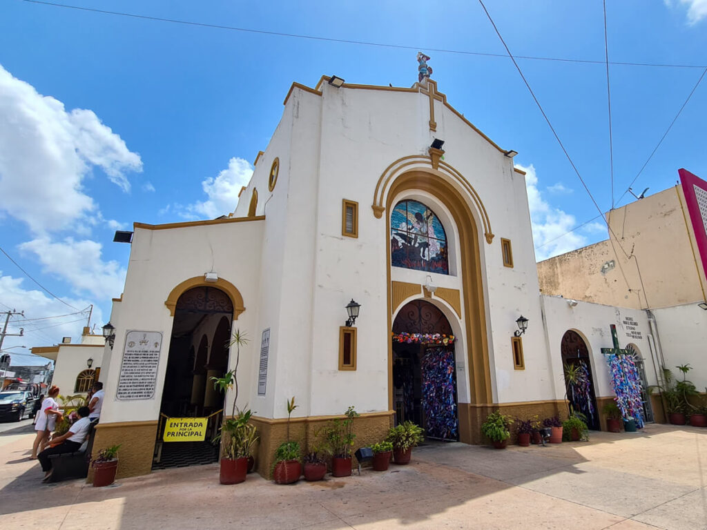 A church in San Miguel, Isla Cozumel.
