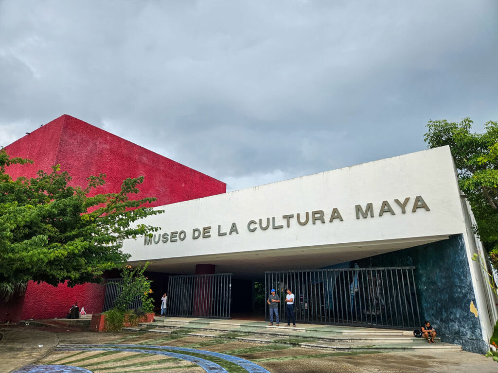 The exterior of the Chetumal Mayan Museum.