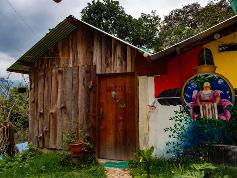 The Quetzal Bungalow in Eco-Hotel Mayachik´, a sustainable hotel in Lake Atitlán.