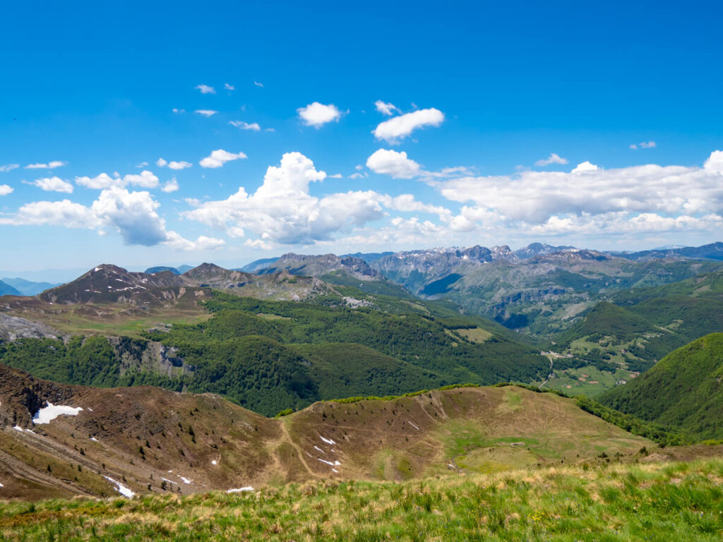 Views of Albania from Popadija, one of the Three Peaks in Prokletije National Park.