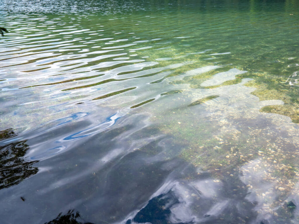 The rippling surface of the Black Lake near Žabljak.
