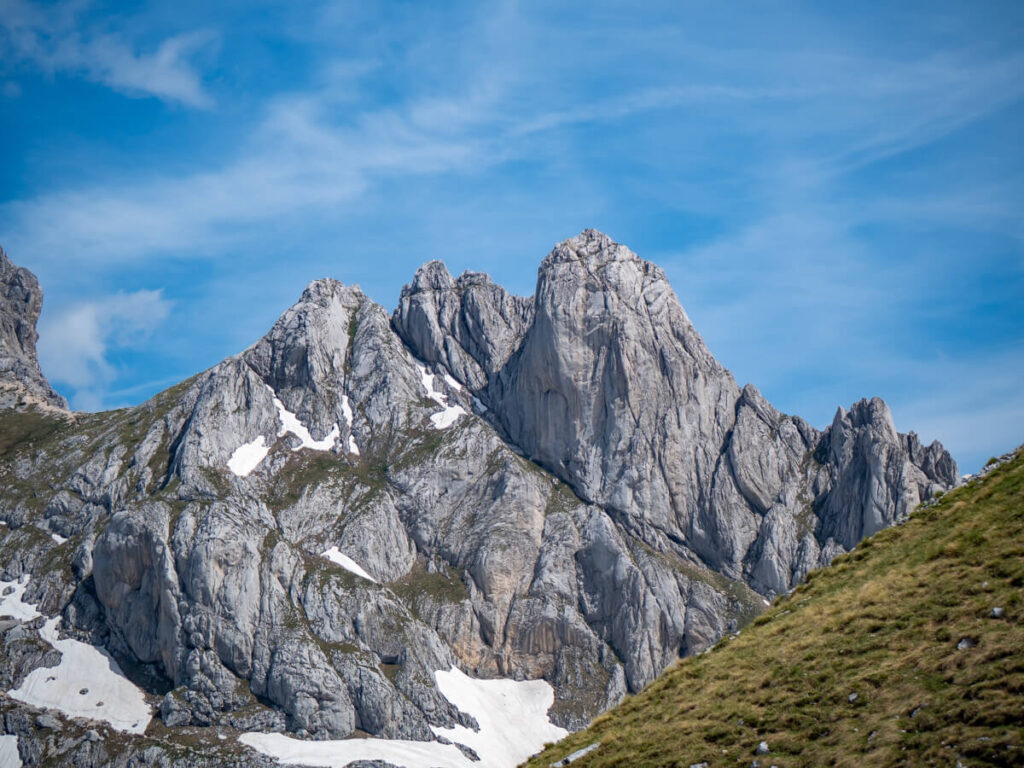 Jagged limestone peaks of the Durmitor massif near Bobotov Kuk.