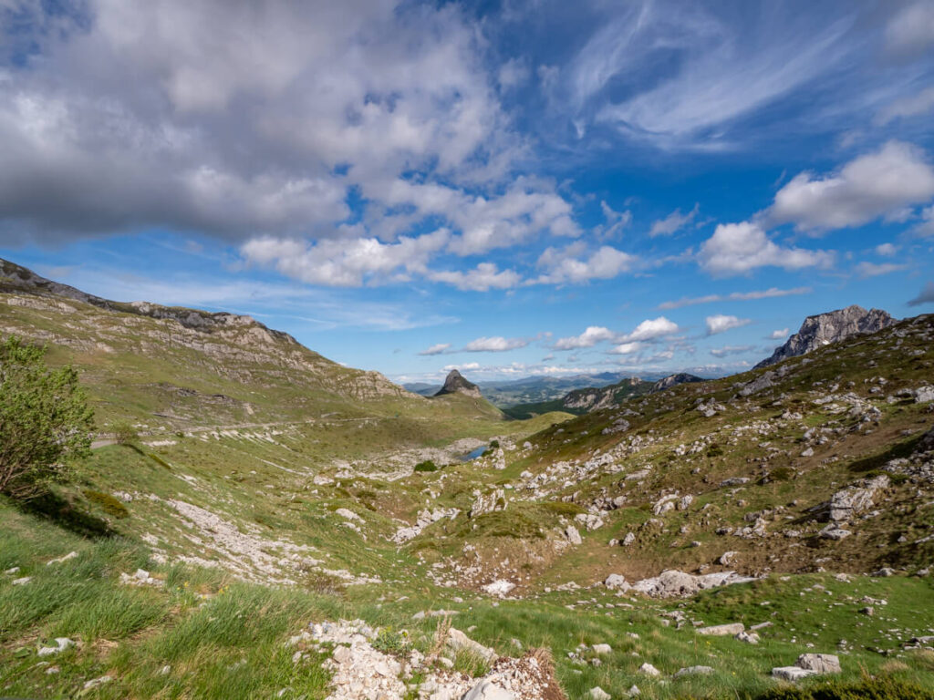 The wide Pošćenska Dolina Valley in Durmitor National Park.