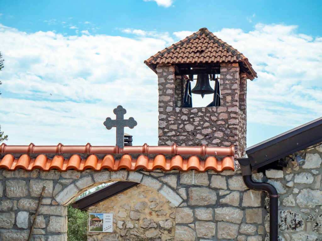 A small bell tower at Kom Monastery church.