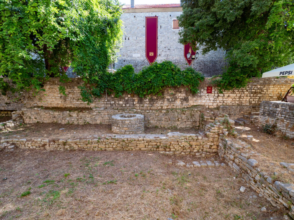 Remains of Roman Baths in Budva Old Town.