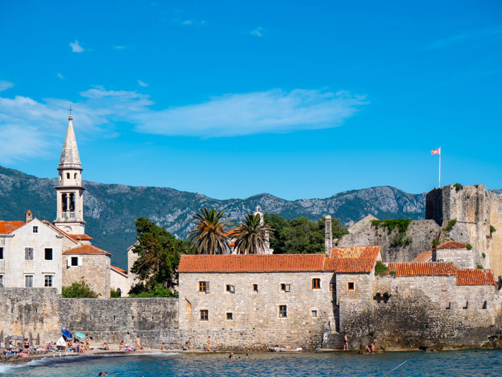 Stone buildings of Budva Old Town.
