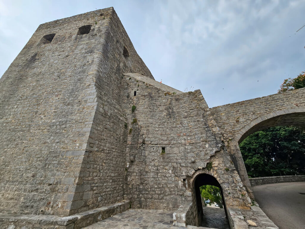 The impressive Fort Mare in the little town of Herceg Novi, Montenegro.