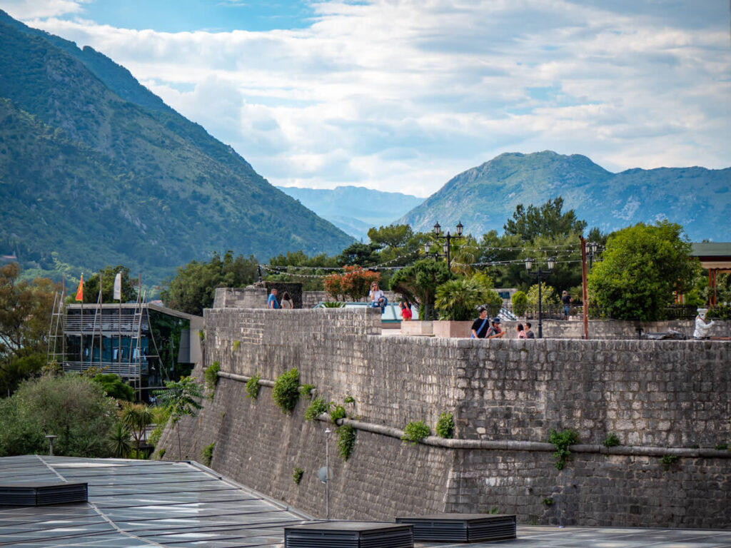 Kampana Tower, a very recognisable section of Kotor's old town walls.
