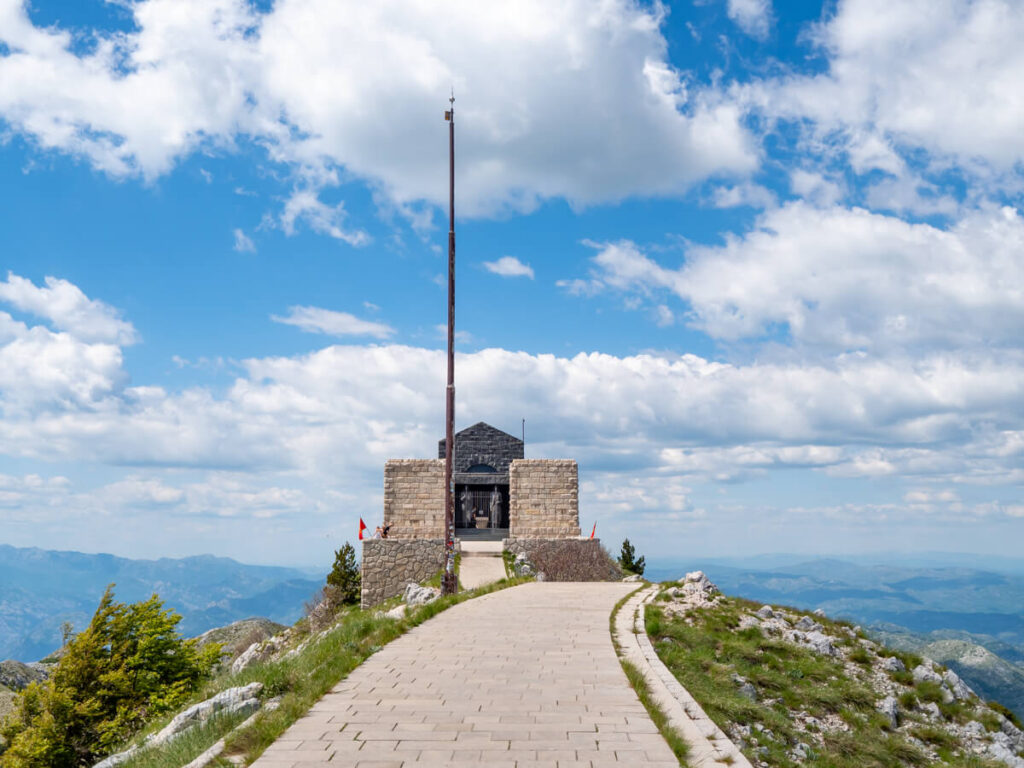 A path leading to the Njegoš Mausoleum in Lovćen National Park.
