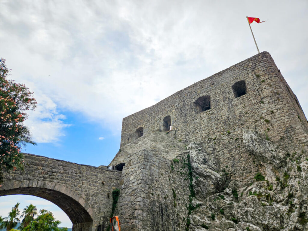 A medieval stone fortress in Herceg Novi.